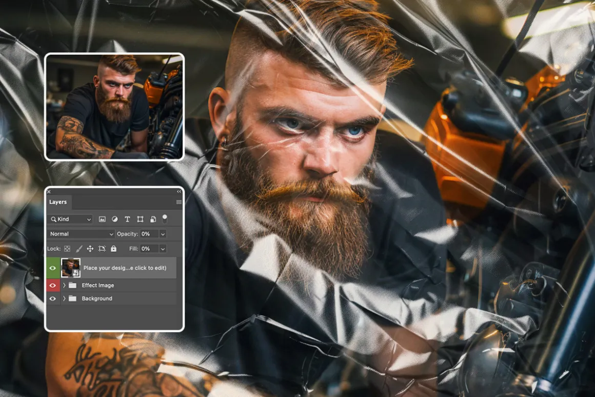 Plastic Overlay Photo Effect