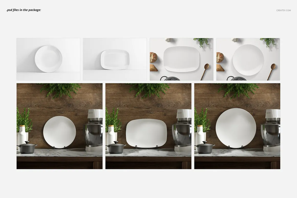 Plate Mockup Set