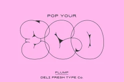 Plump: A Bubble Letter Font