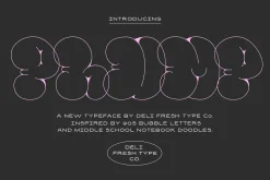 Plump: A Bubble Letter Font