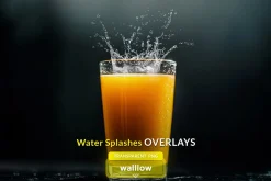 PNG water splashes digital overlays