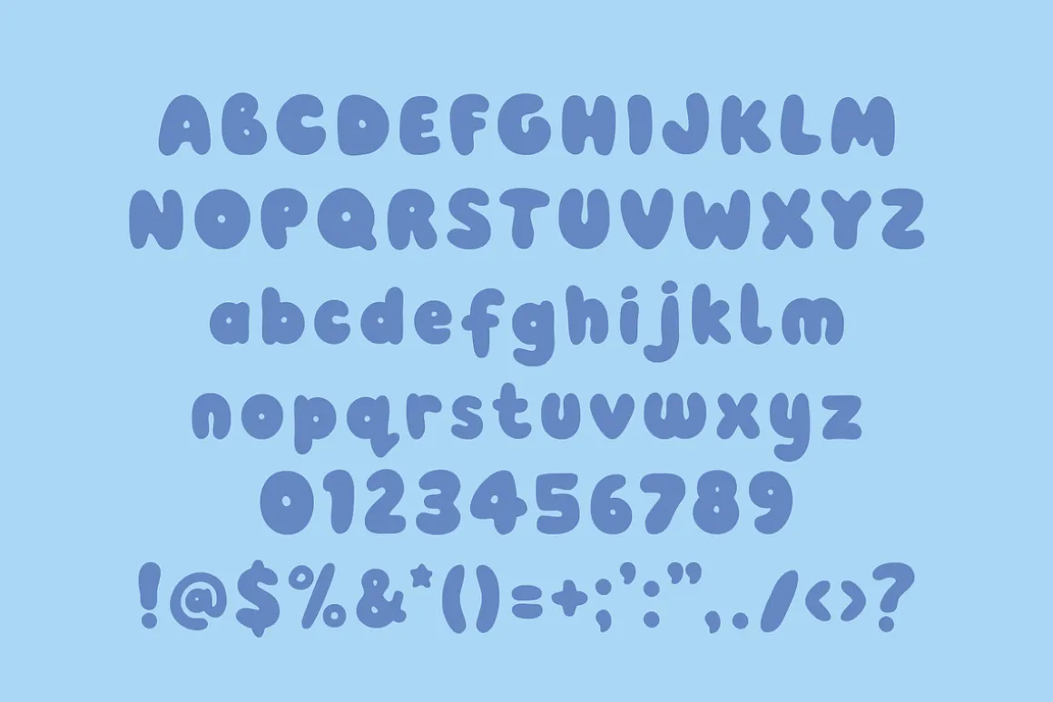 Pobble - a cartoon comic font!!!
