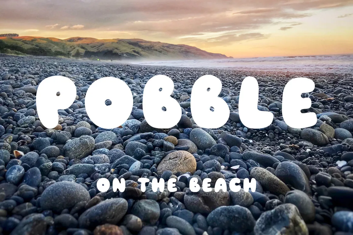 Pobble - a cartoon comic font!!!