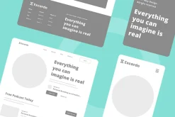 Podcast Wireframe Website
