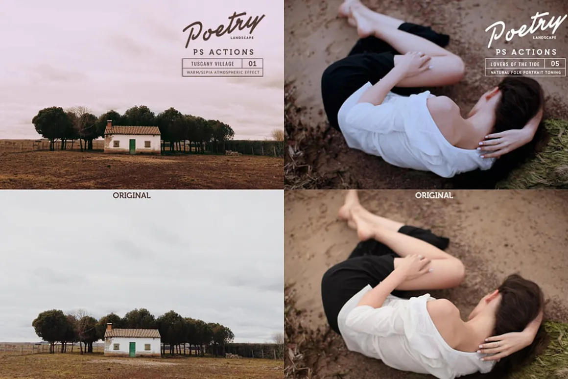 Poetry Landscape Photoshop Actions