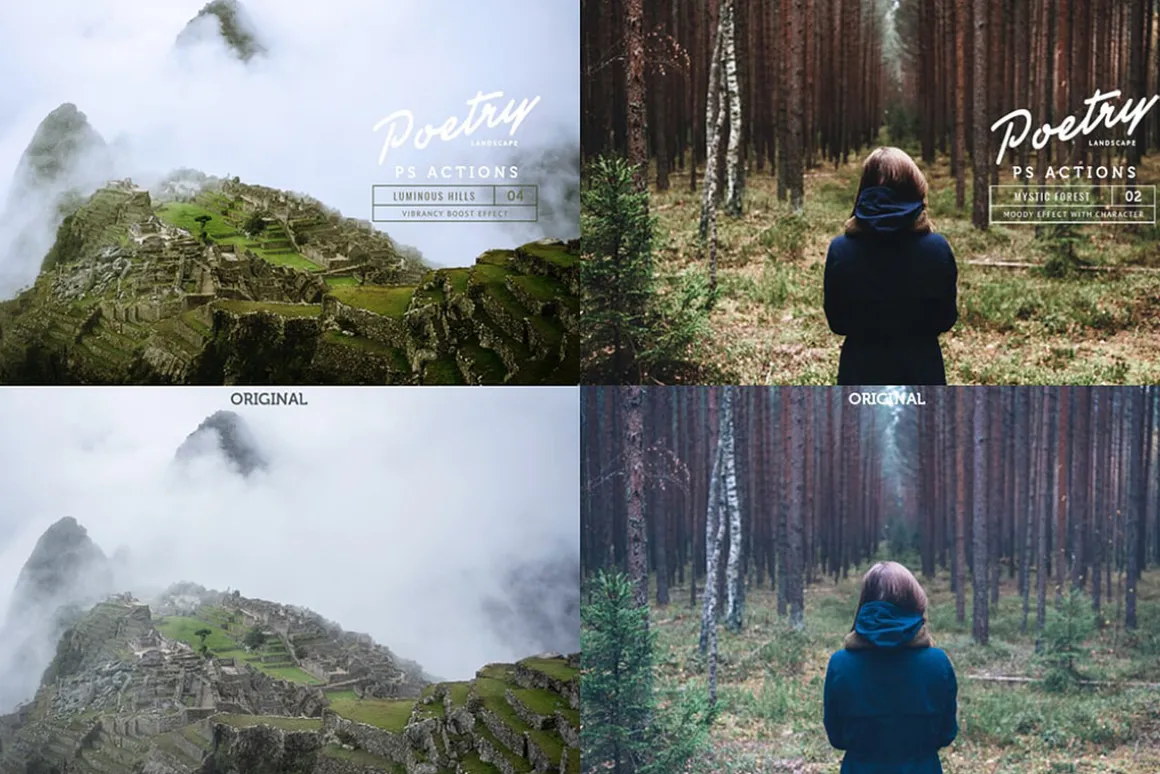 Poetry Landscape Photoshop Actions