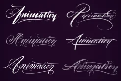Pointed Scroll Procreate Brush Set