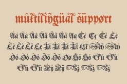 Polish Blackletter Schwabacher font
