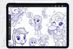 Pony Procreate Stamp Brushes Bundle