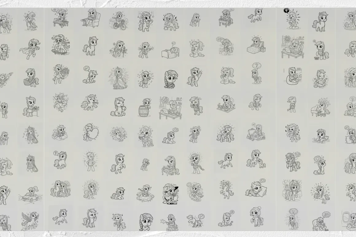 Pony Procreate Stamp Brushes Bundle