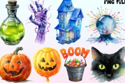 Pop-Art Halloween Clipart