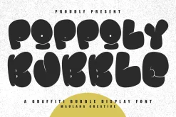 Poppoly Graffiti Bubble Display Font