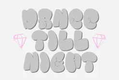 Poppoly Graffiti Bubble Display Font