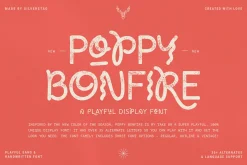Poppy Bonfire - Modern Display Font