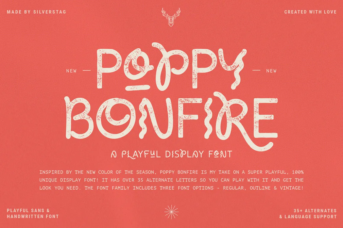 Poppy Bonfire - Modern Display Font
