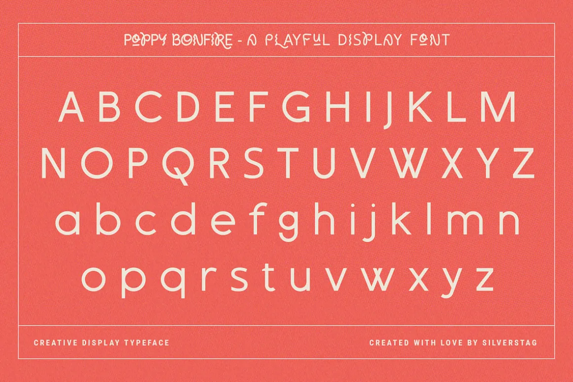 Poppy Bonfire - Modern Display Font