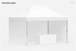 Pop Up Tent 10x15 Mockup