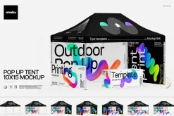 Pop Up Tent 10x15 Mockup