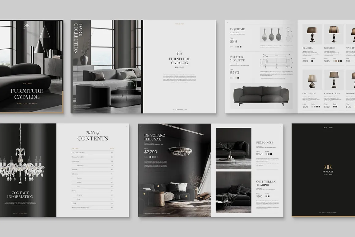 Portrait Catalog Template