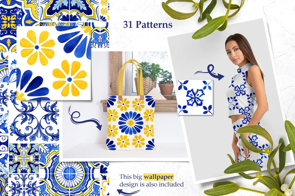 Portuguese Azulejos Tiles & Patterns