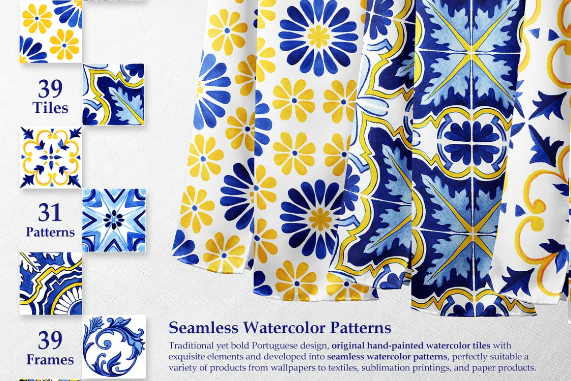 Portuguese Azulejos Tiles & Patterns