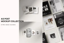4:5 Post Mockup Collection