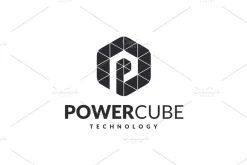 Power Cube - Letter P Logo