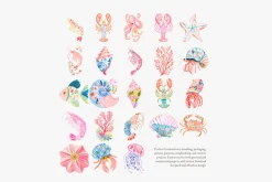 Preppy coastal clipart set