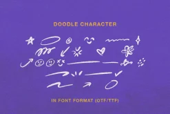 Pretty Ordinary - Bold Font + Doodle