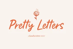 Pretty Letters / handwritten font