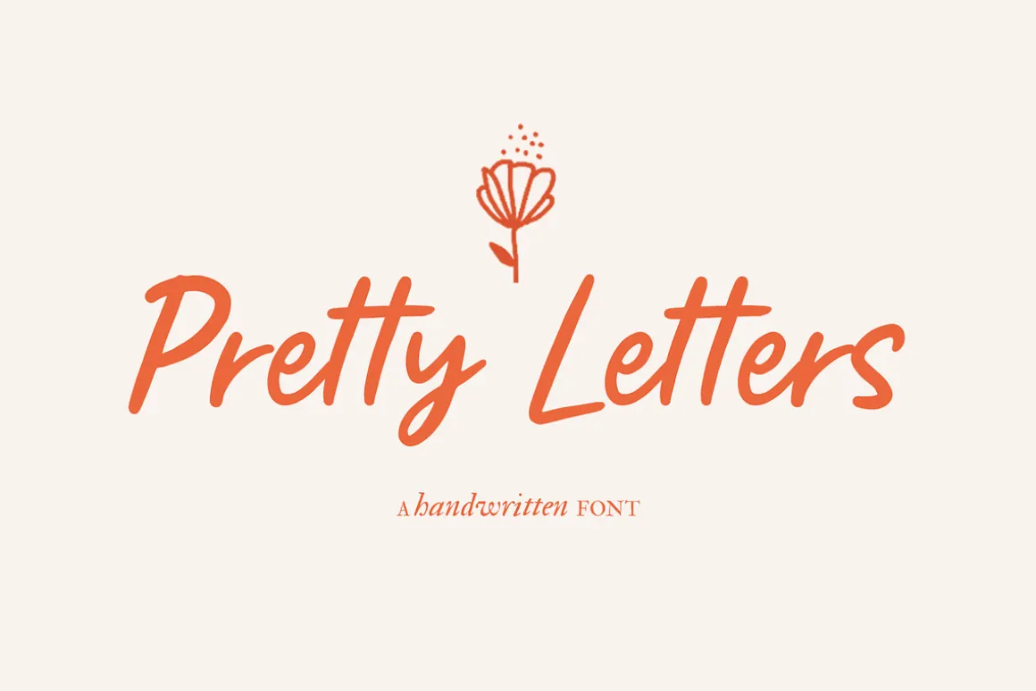 Pretty Letters / handwritten font
