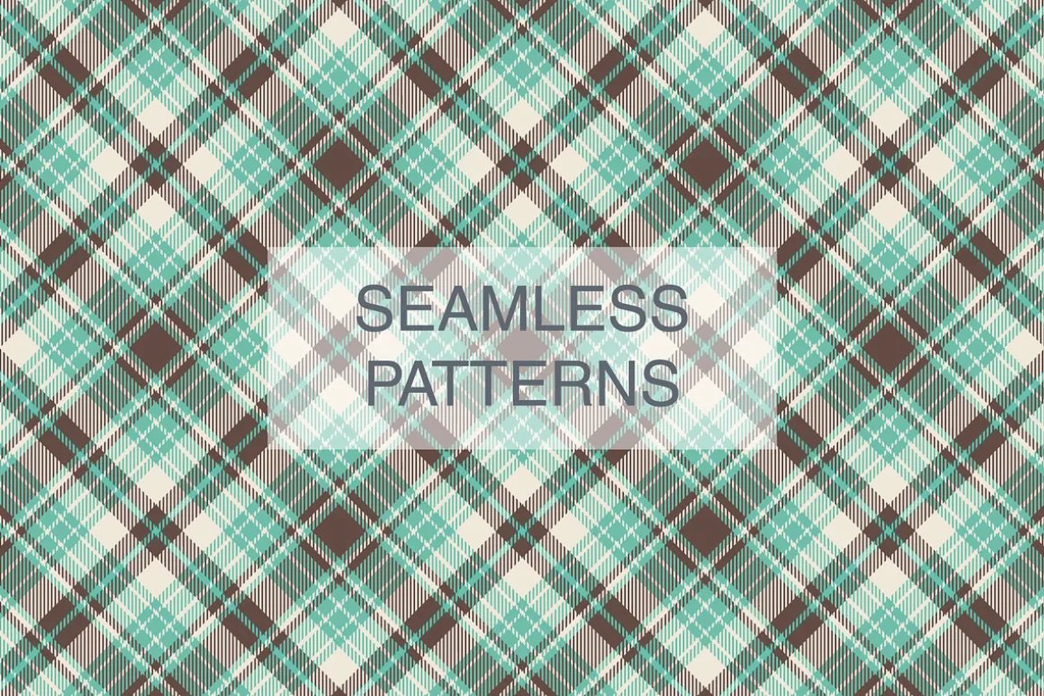 #65 Pretty Pattern Plaids EPS + JPG