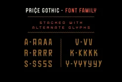 Price Gothic Font Family