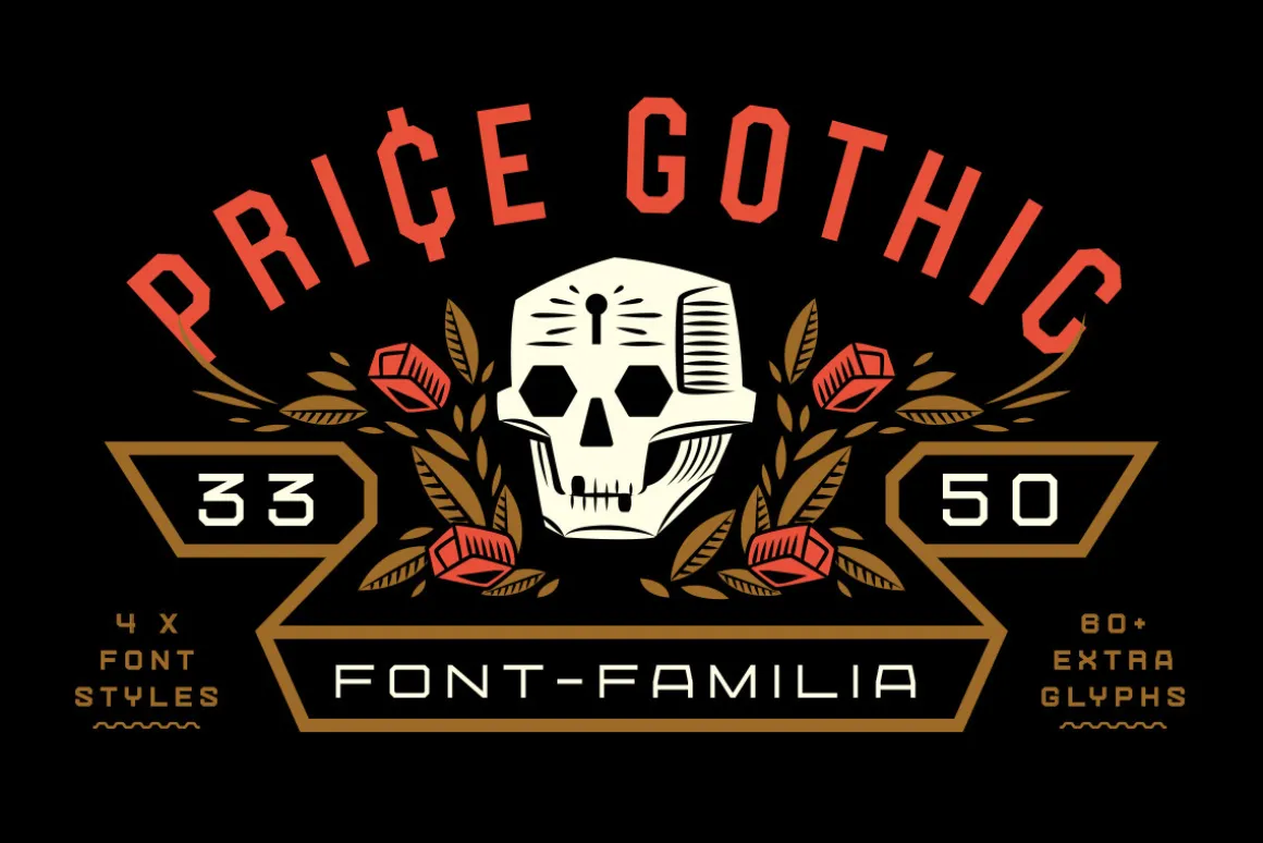 Price Gothic Font Family