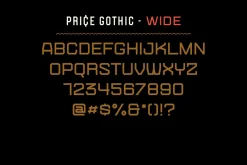 Price Gothic Font Family