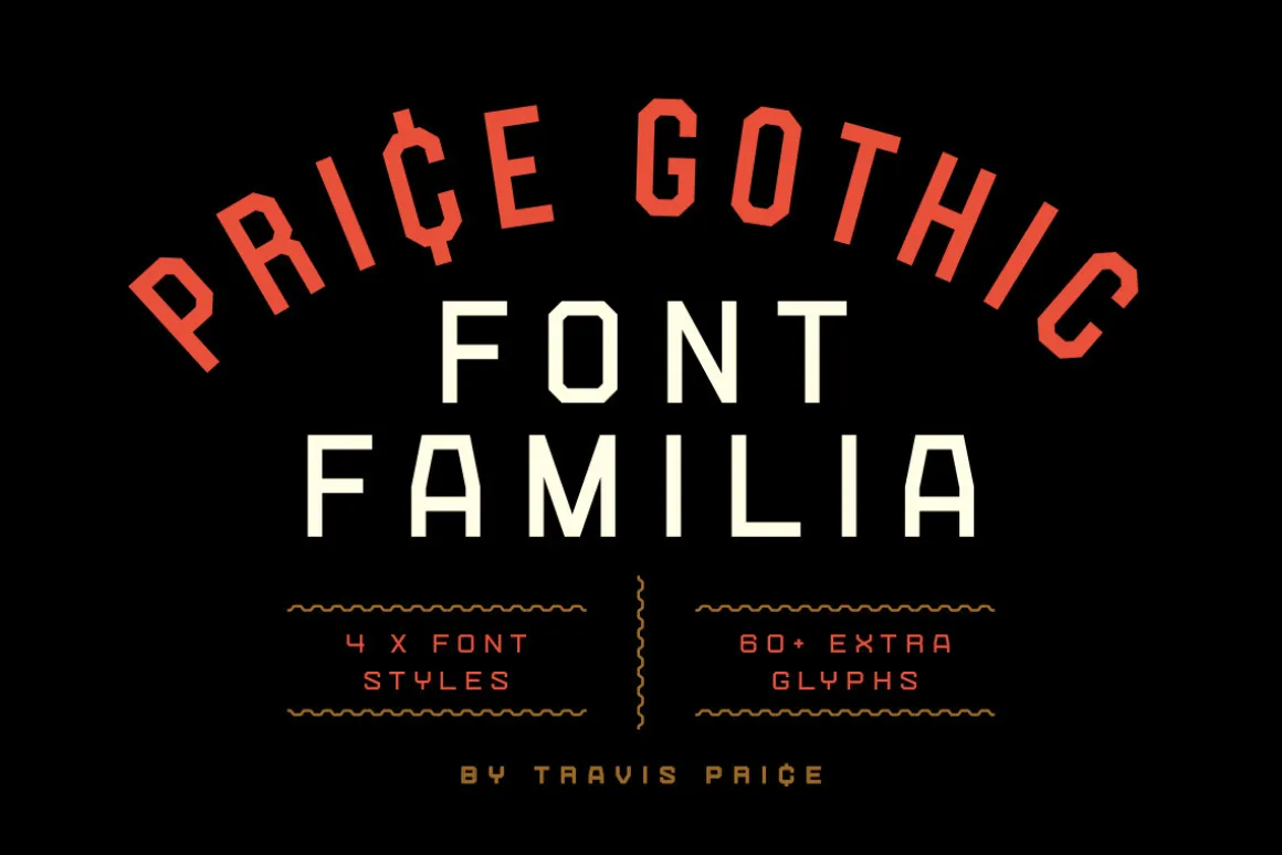 Price Gothic Font Family
