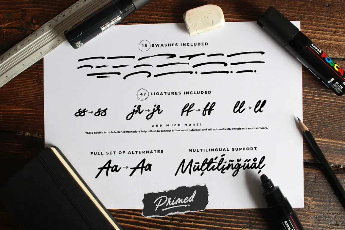 Primed Bold Brush Font