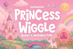 Princess Wiggle - Adorable Font