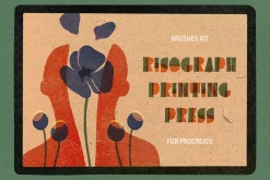 Printing Press Procreate Brushes