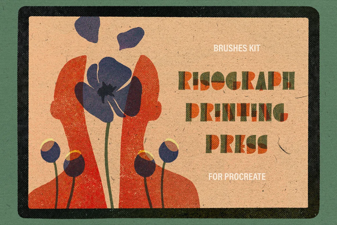 Printing Press Procreate Brushes