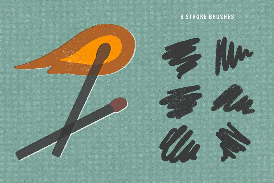 Printing Press Procreate Brushes