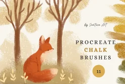Procreate Chalk Brush Set