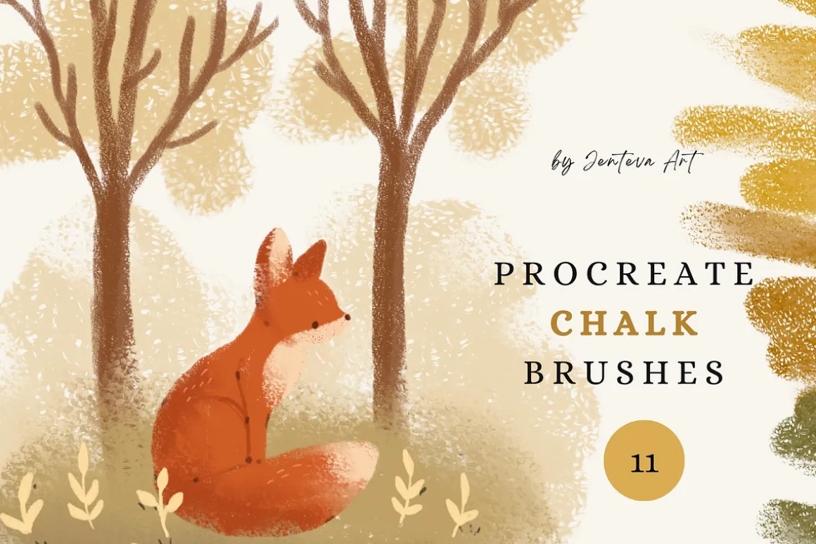 Procreate Chalk Brush Set