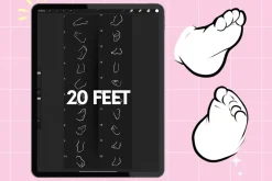 Procreate chibi maker brushes