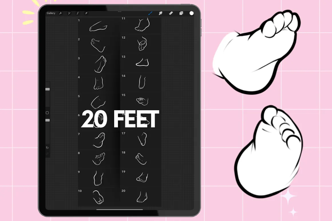 Procreate chibi maker brushes