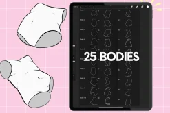 Procreate chibi maker brushes