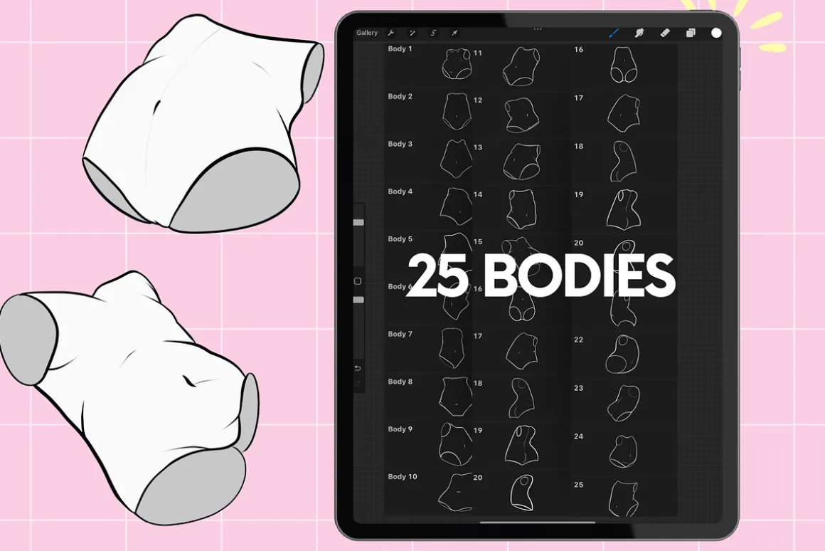 Procreate chibi maker brushes