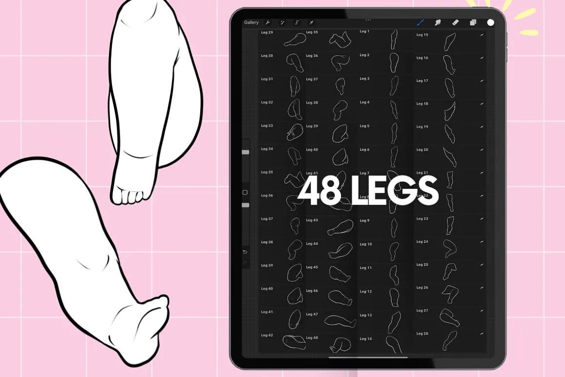 Procreate chibi maker brushes
