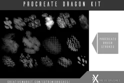 Procreate Dragon Brush Kit