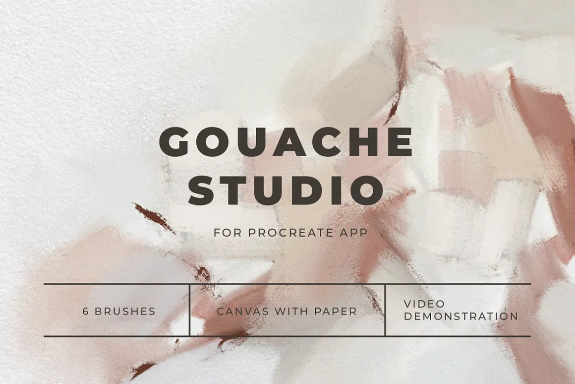 Procreate Gouache Brush Set & Paper